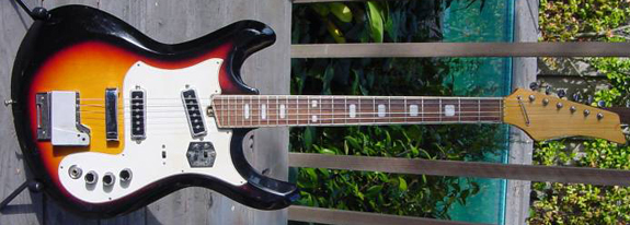 1970's Silvertone Mosrite Ventures Model Guitar (Kawai)