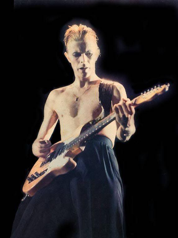 Bowie and a customized Fender Telecaster
