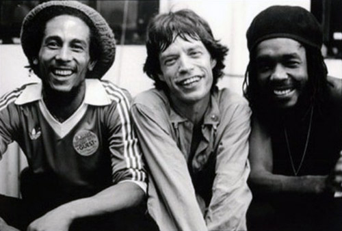 Bob Marley, Mick Jagger & Peter Tosh (1978)