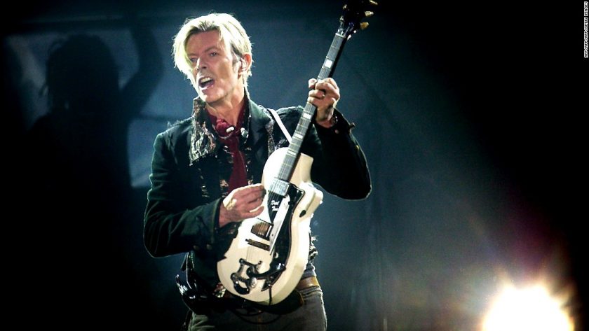 Bowie and his Supro Dual Tone