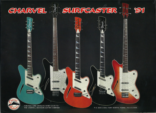 Charvel Surfcaster Guitar & Bass Ad (1991)