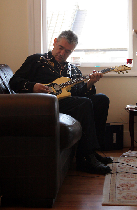 Our first day in London included a visit with Chris Spedding