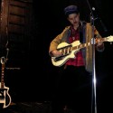 Cole from the Black Lips with his Airline Town & Country guitar