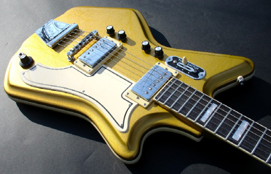 Eastwood Airline 2P Limited Edition 50th Anniversary Electric Guitar (Metallic Gold)