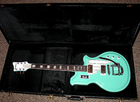 Eastwood Airline Map Guitar (Surf Green)