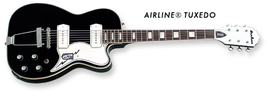 Airline Tuxedo Guitar (Black Finish)