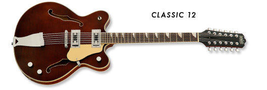 Eastwood Classic 12-String Guitar (Walnut Finish)