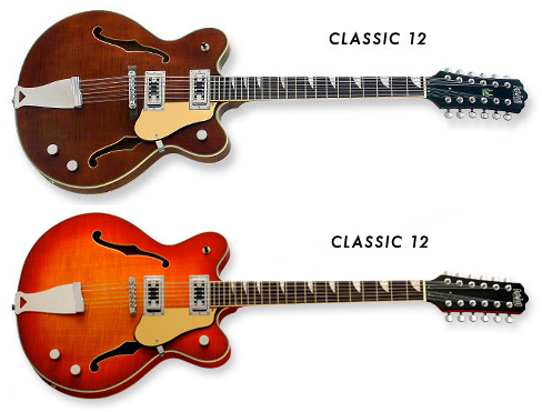 Eastwood Classic 12 12-String Guitar (Walnut, Fireburst)