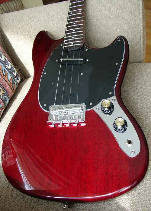 First Look: Eastwood Warren Ellis Signature Tenor Guitar with Cherry Finish
