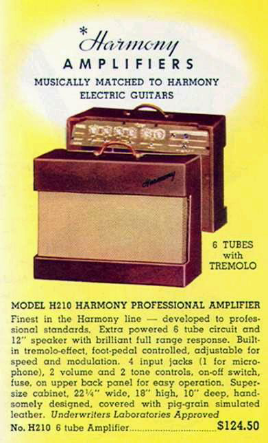 Harmony 210 Guitar Amplifier Ad
