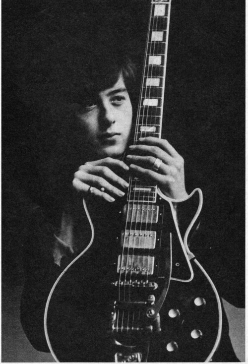 Jimmy Page and his Gibson Les Paul Black Beauty