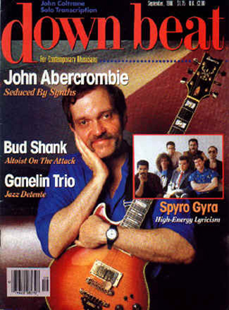 John Abercrombie on the cover of DownBeat Magazine