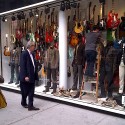 John Varvatos Bloomingdales Window Display Features 100 Eastwood Guitars