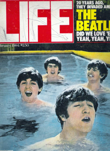 Life Magazine, Feb. 1984: The Beatles in my cousin's backyard swimming pool