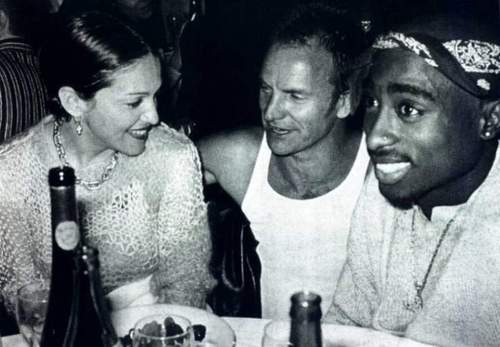 Madonna, Sting & Tupac (Tribeca dinner party, 1994)