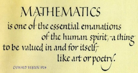 Mathematics Quote from Oswald Veblen (1924)