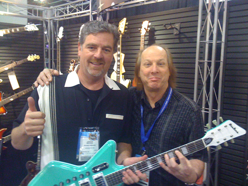 Mike Robinson & Adrian Belew at NAMM 2011