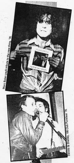 Pete Shelley newspaper clippings