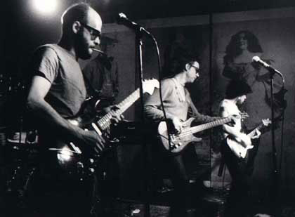 Richard Hell & the Voidoids on stage at CBGB in 1976