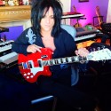 Steve Stevens in the studio with his Airline Coronado