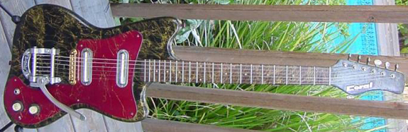 Vintage 1960's Coral Hornet Electric Guitar (Refinished)