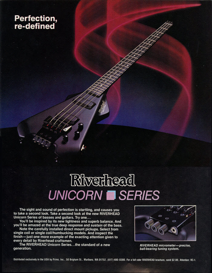 Riverhead Unicorn Series Guitar Ad