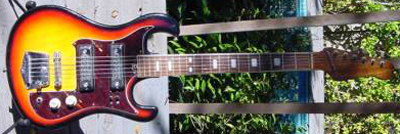 Vintage 1960's Teisco Spectrum Electric Guitar