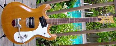 Vintage 1970's Gene Moles Custom Mosrite Electric Guitar
