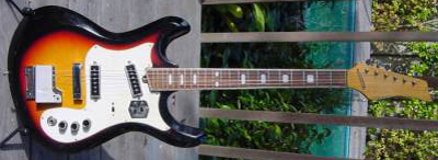 Vintage 1970's Kawai Mosrite Electric Guitar