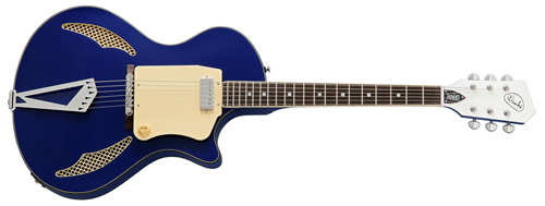 Wandre Tri-Lam Electric Guitar from Eastwood Guitars (Blue)