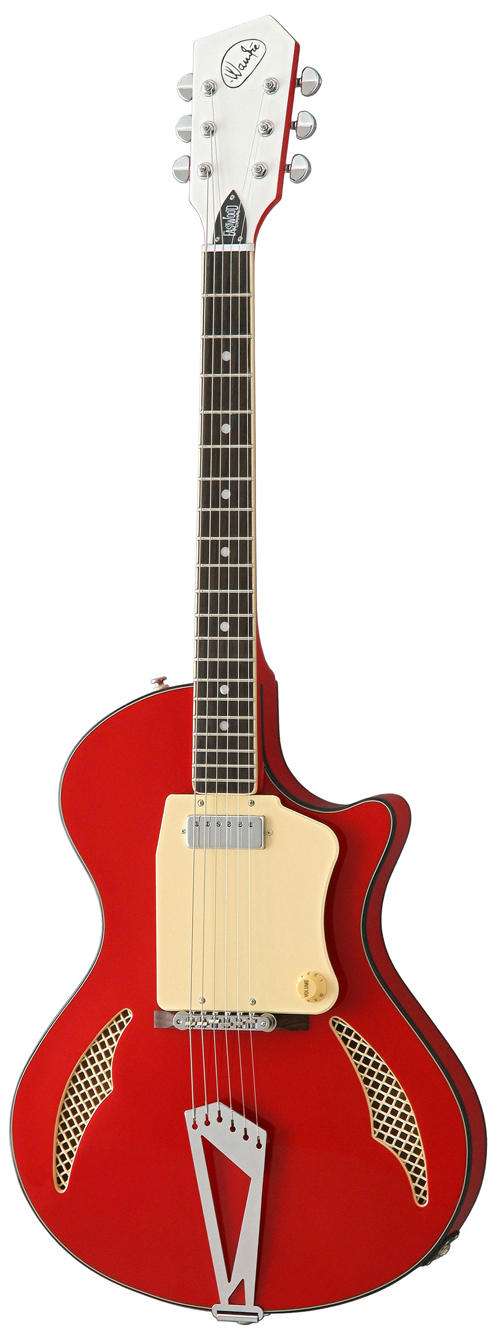 Wandre Tri-Lam Electric Guitar from Eastwood Guitars (Red)