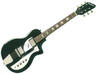 Airline Twin Tone Guitar - Black