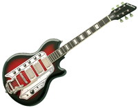 Airline Town & Country Deluxe Guitar - Redburst