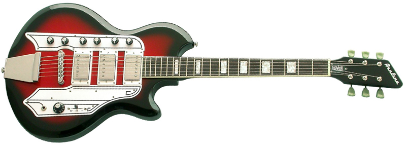 Airline Town & Country Standard Guitar - Redburst