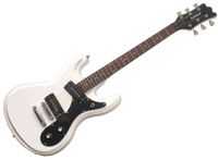 Eastwood Hi-Flyer Guitar - White with stop tail