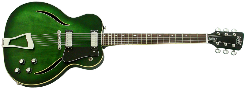 Eastwood Messenger Guitar - Transparent Green