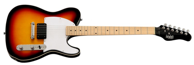 Eastwood Monolith Guitar - Sunburst with White Pickguard