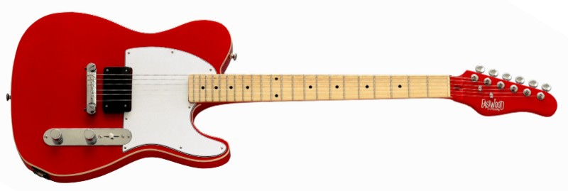 Eastwood Monolith Guitar - Red with White Pickguard