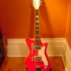 Vintage 1960\'s Airline Jetsons Red Res-O-Glas Electric Guitar