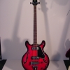 1970\'s UNIVOX Coily Bass Guitar (Red)