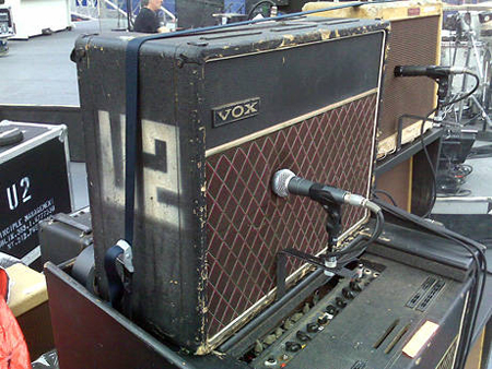 The Edge's 1964 Vox AC30TB (Top Boost) Amp ['64 chassis in a 70's cabinet]