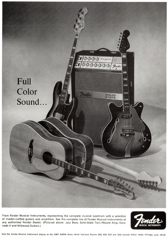 1967 Fender Wildwood Acoustic Guitar Ad