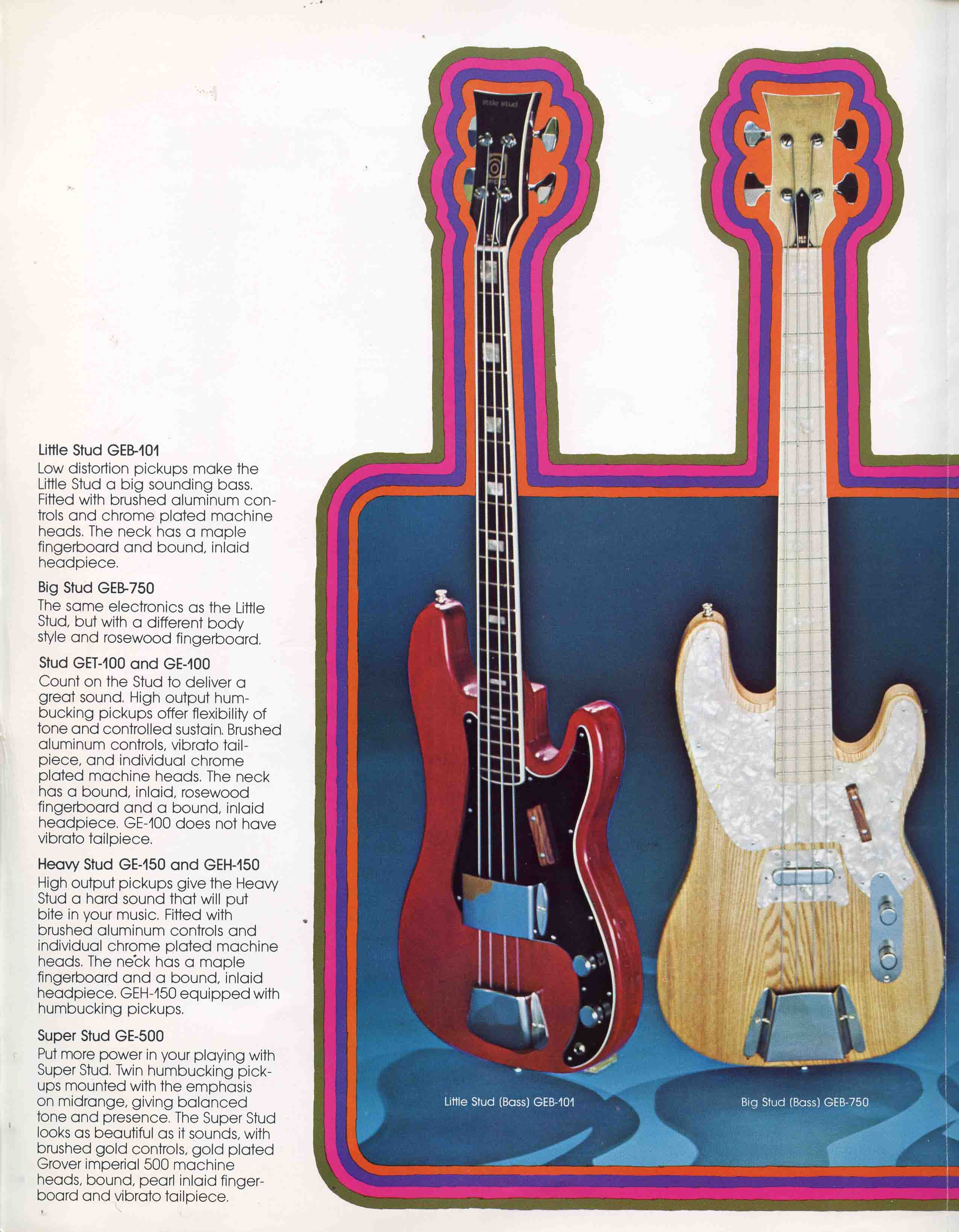 1973 Ampeg Guitars Ad (Stud Series)