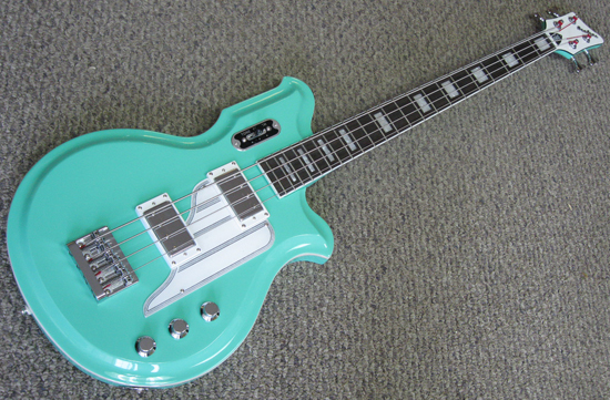 The NEW 34" scale Airline Map Bass in Seafoam Green!