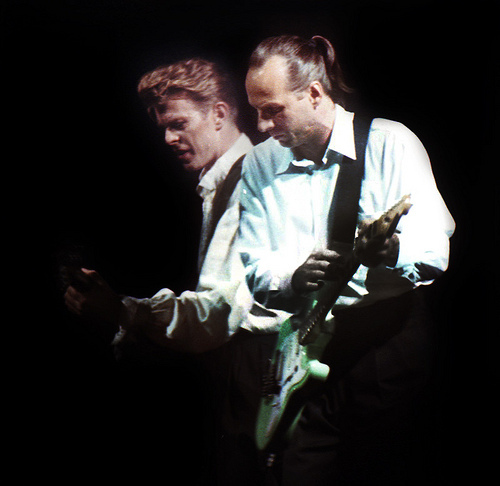 David Bowie with Adrian Belew
