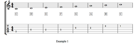 Chords in C (Ex. 1)