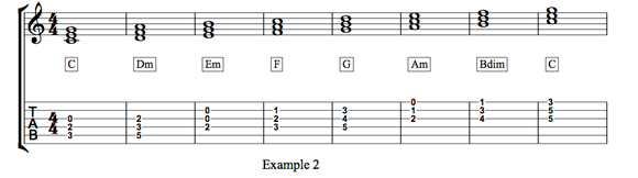 Chords in C (Ex. 2)