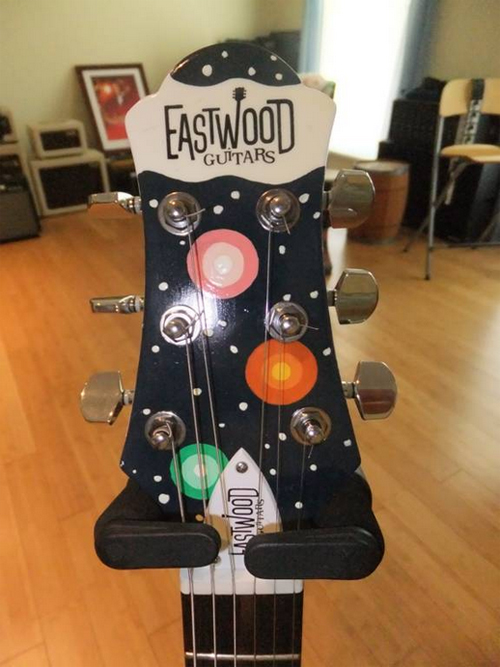 Custom Painted Eastwood Breadwinner Guitar