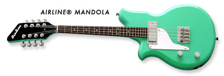 Eastwood Airline Electric Mandola in Seafoam Green (Left-Handed)