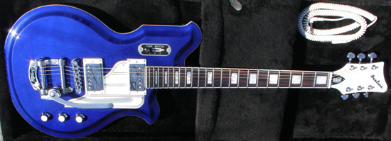 Eastwood Airline Map Limited Edition Electric Guitar (Electric Indigo)